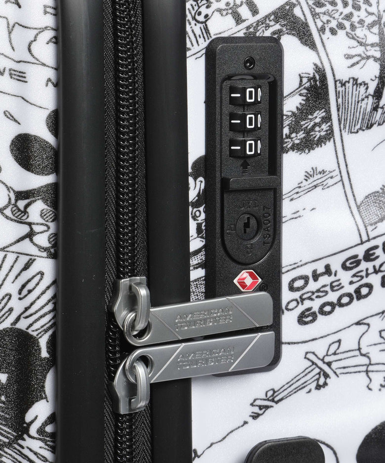 American Tourister Wavebreaker Disney Spinner (4 wheels) minnie comics/white