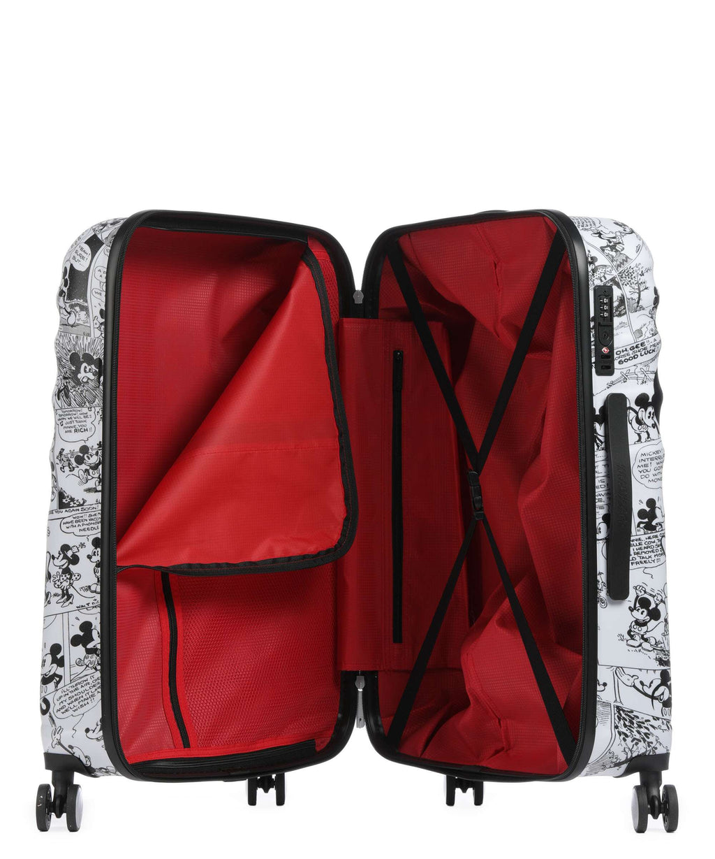 American Tourister Wavebreaker Disney Spinner (4 wheels) minnie comics/white