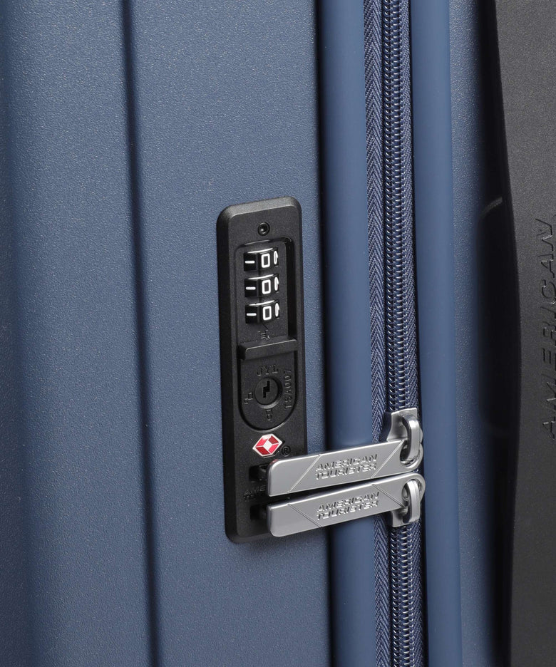 American Tourister Sunset Hills Spinner (4 wheels) navy blue