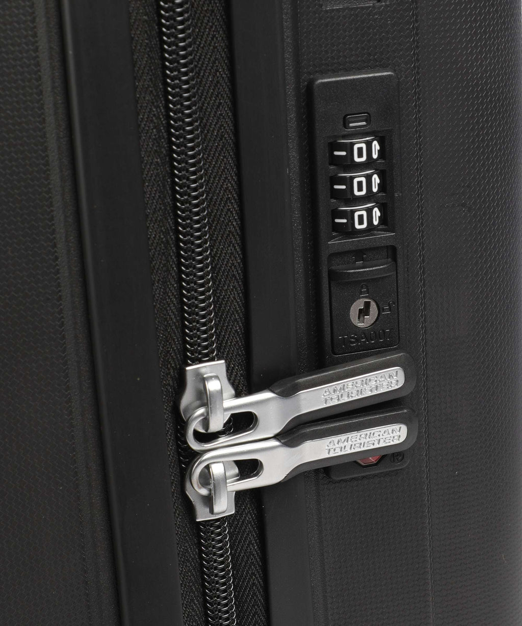 American Tourister Rejoy Spinner (4 wheels) true black