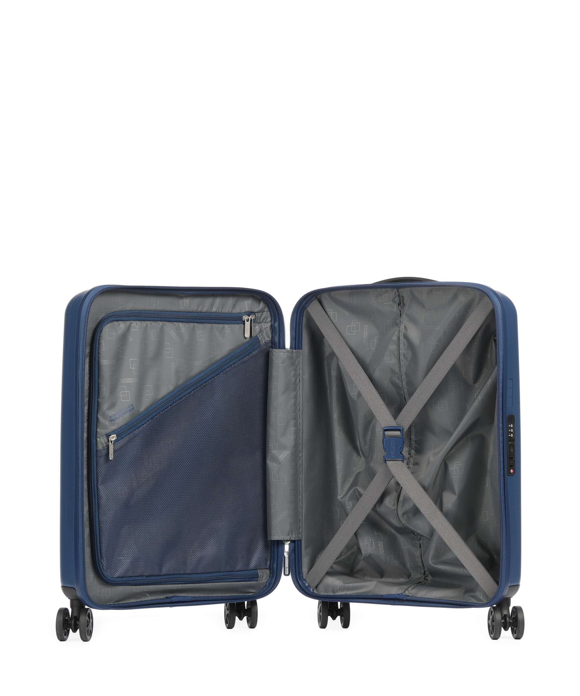 American Tourister Rejoy Spinner (4 wheels) navy blue