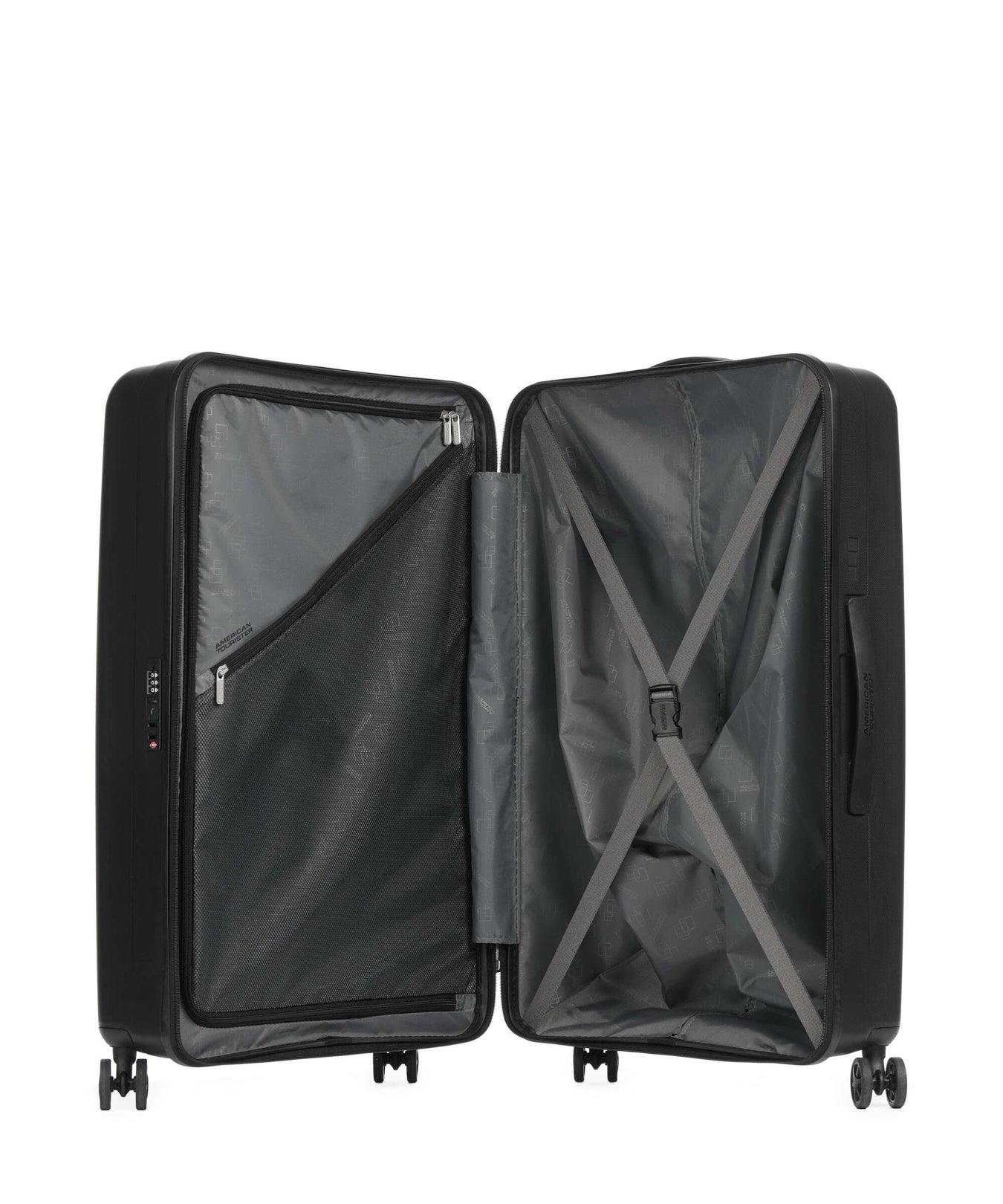 American Tourister Rejoy Spinner (4 wheels) true black