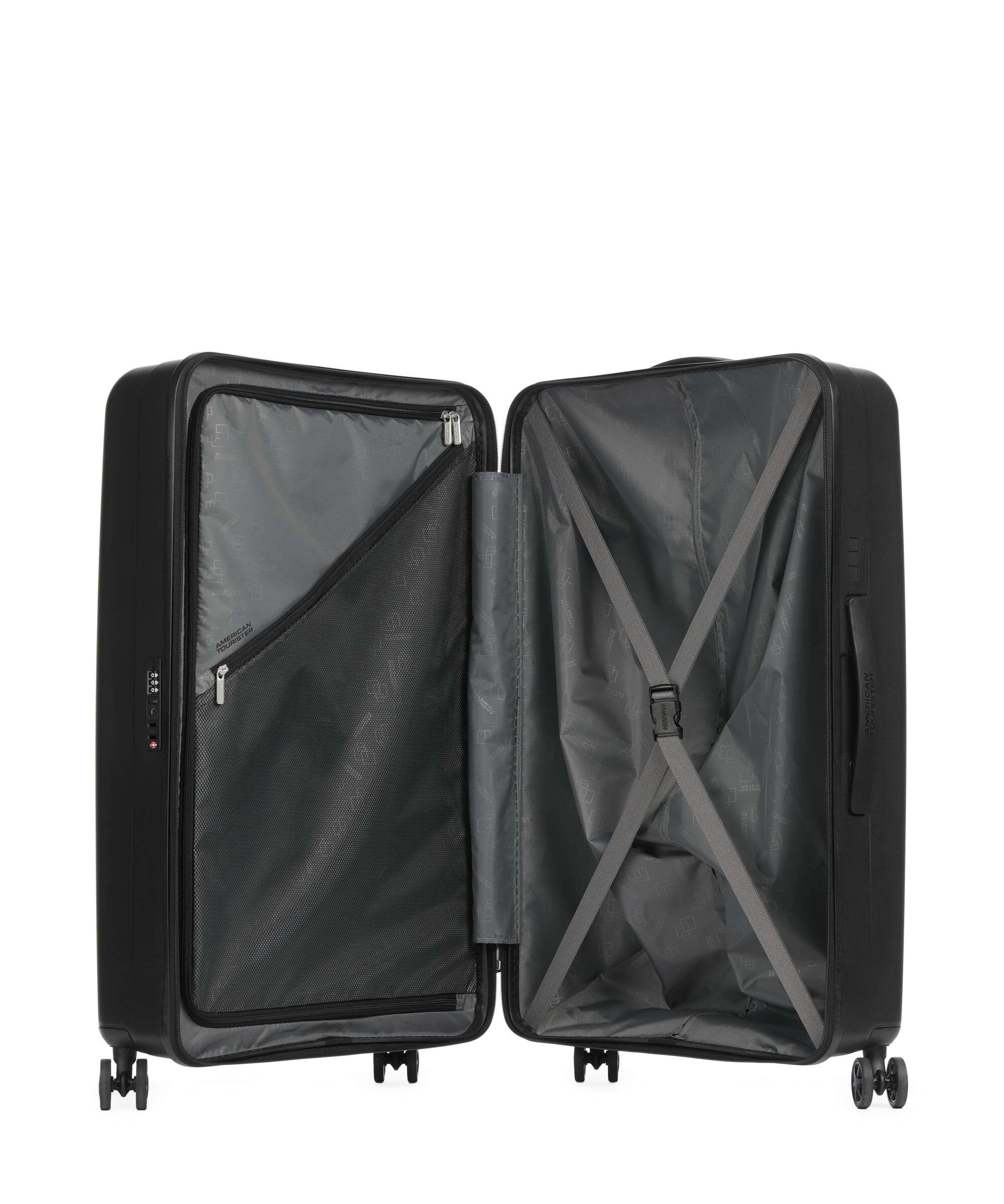 American Tourister Rejoy Spinner (4 wheels) true black