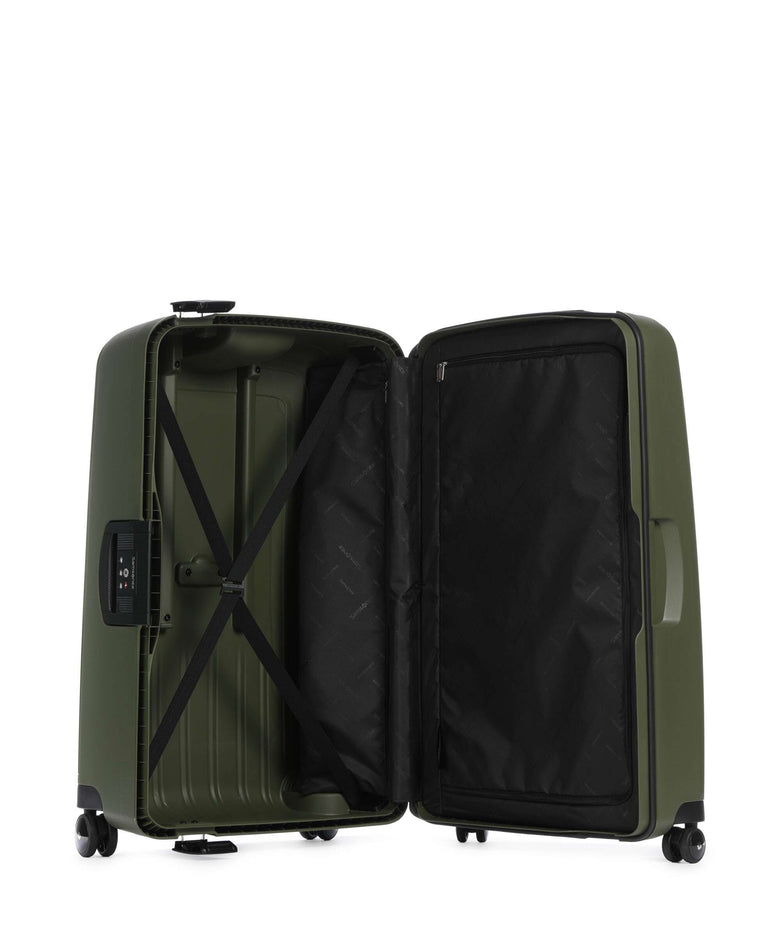 Samsonite S'Cure Spinner (4 wheels) olive