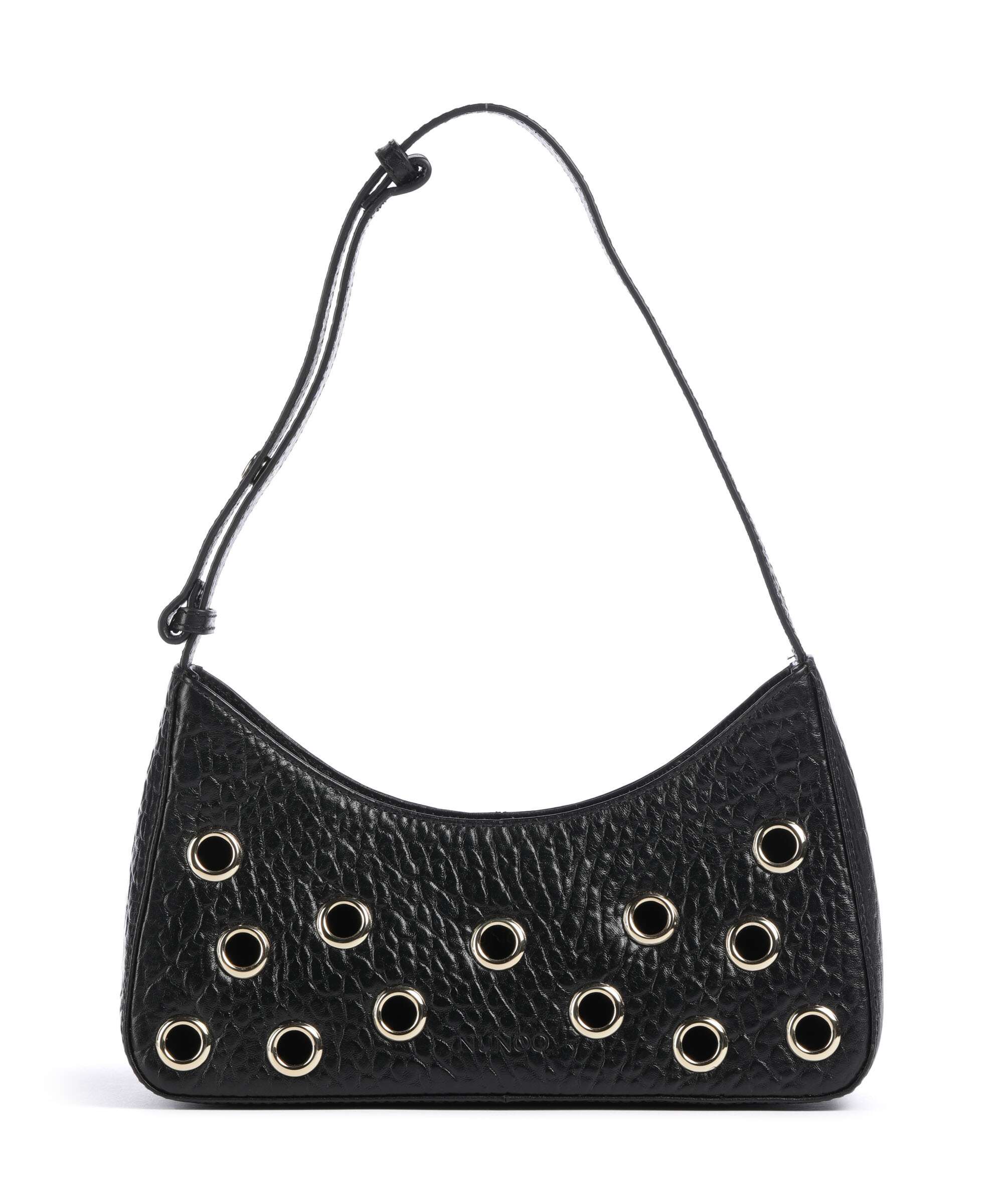 Núnoo New Zealand Apollo 2 Eyelet Shoulder bag black