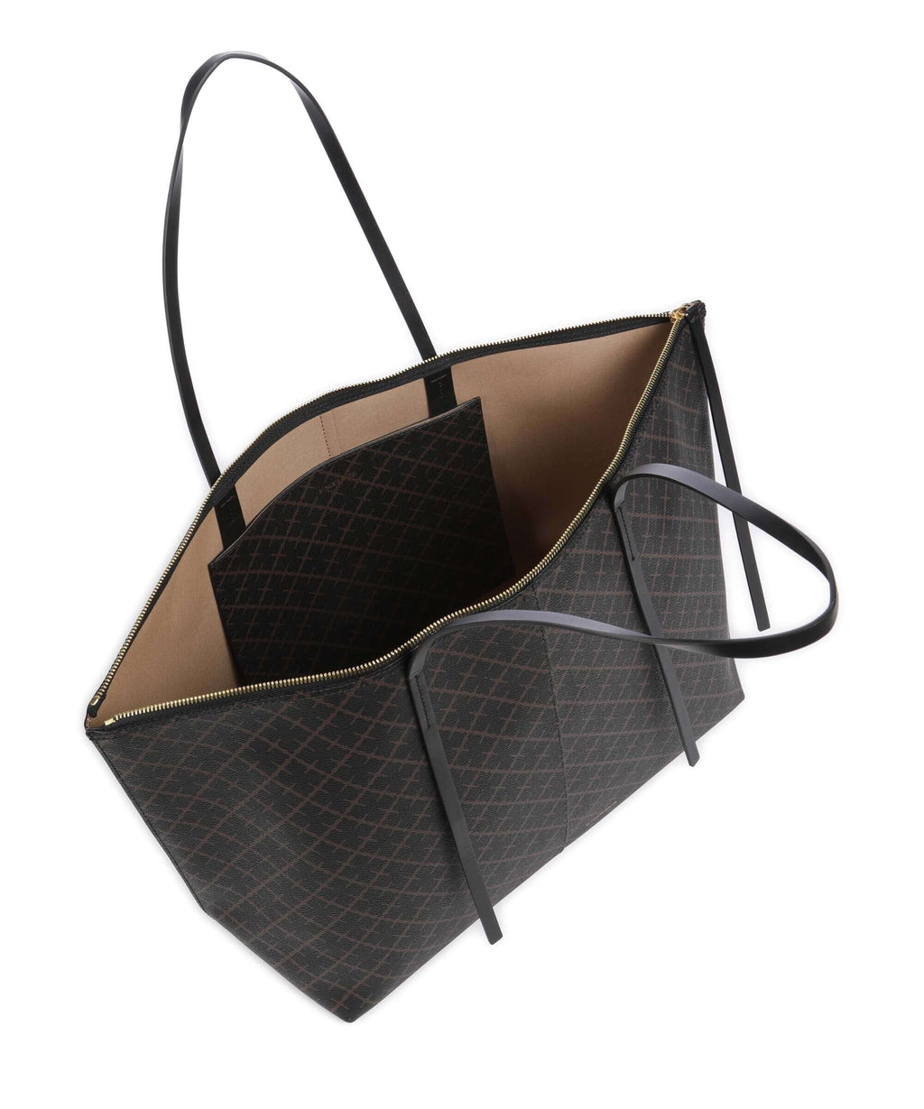 by Malene Birger Luze Tote bag dark chokolate