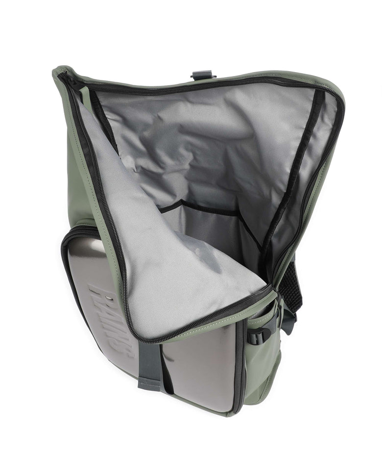Rains Texel Moulded Rolltop backpack well