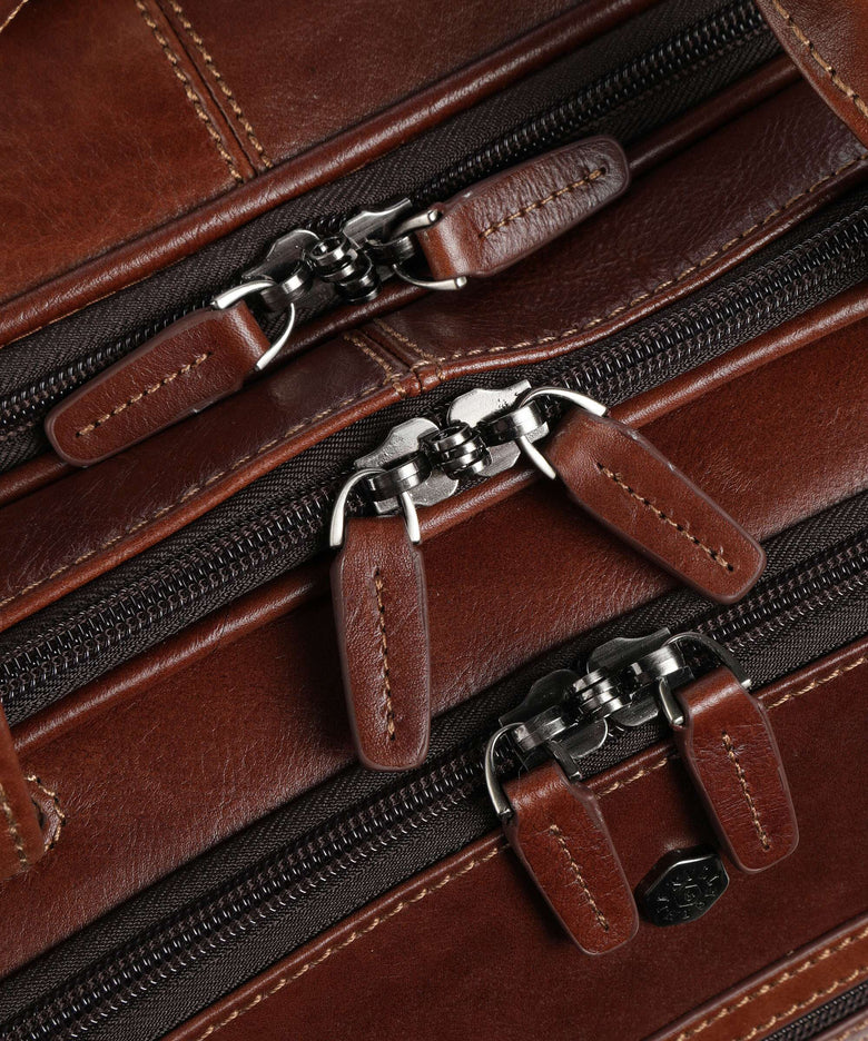 Jekyll & Hide Oxford Rolling briefcase tobacco