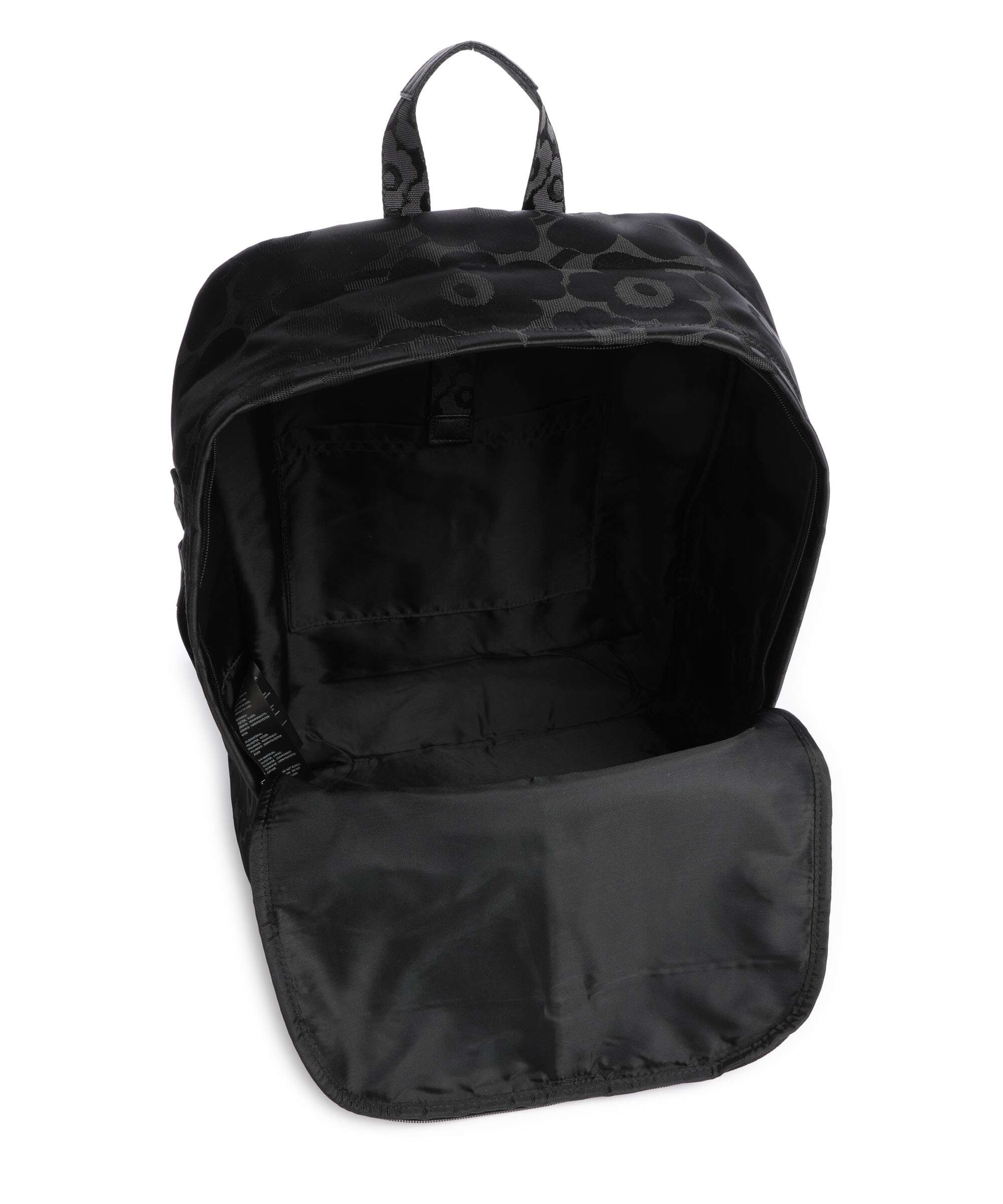 Marimekko Zip Top Unikko Backpack black