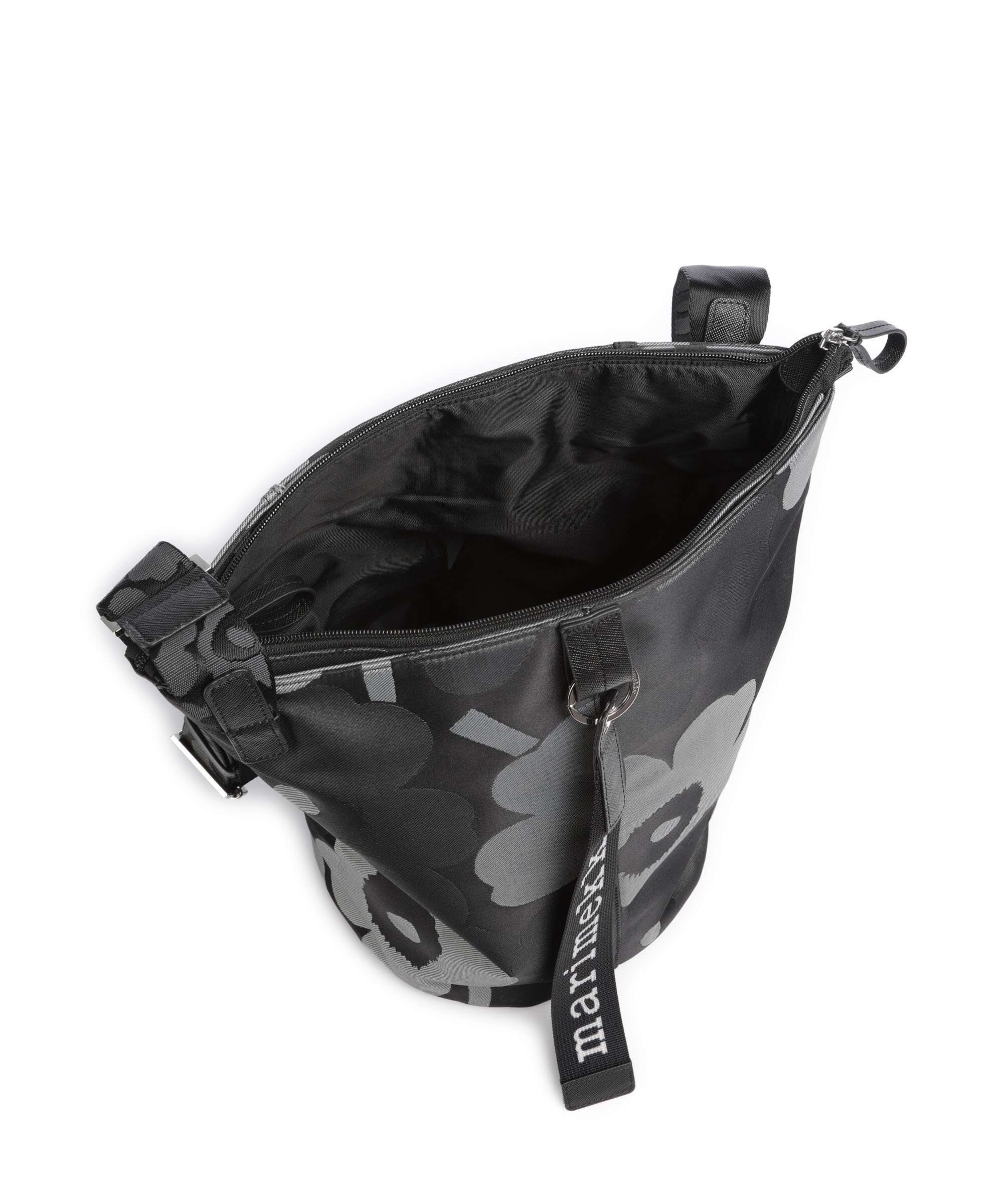 Marimekko All Day Unikko Bucket bag grey/dark grey/black