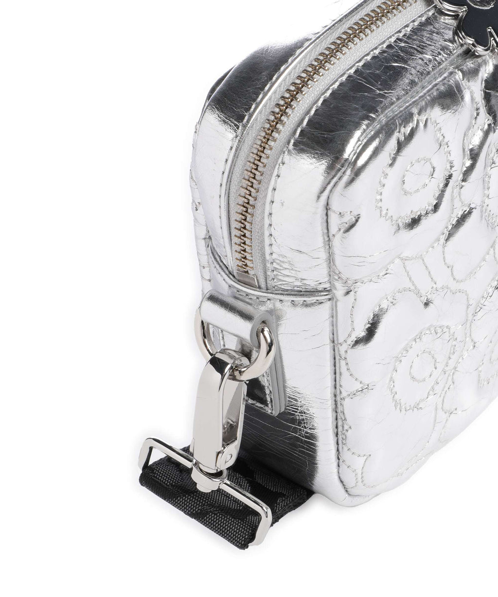 Marimekko Gratha Soft Unikko Crossbody bag silver