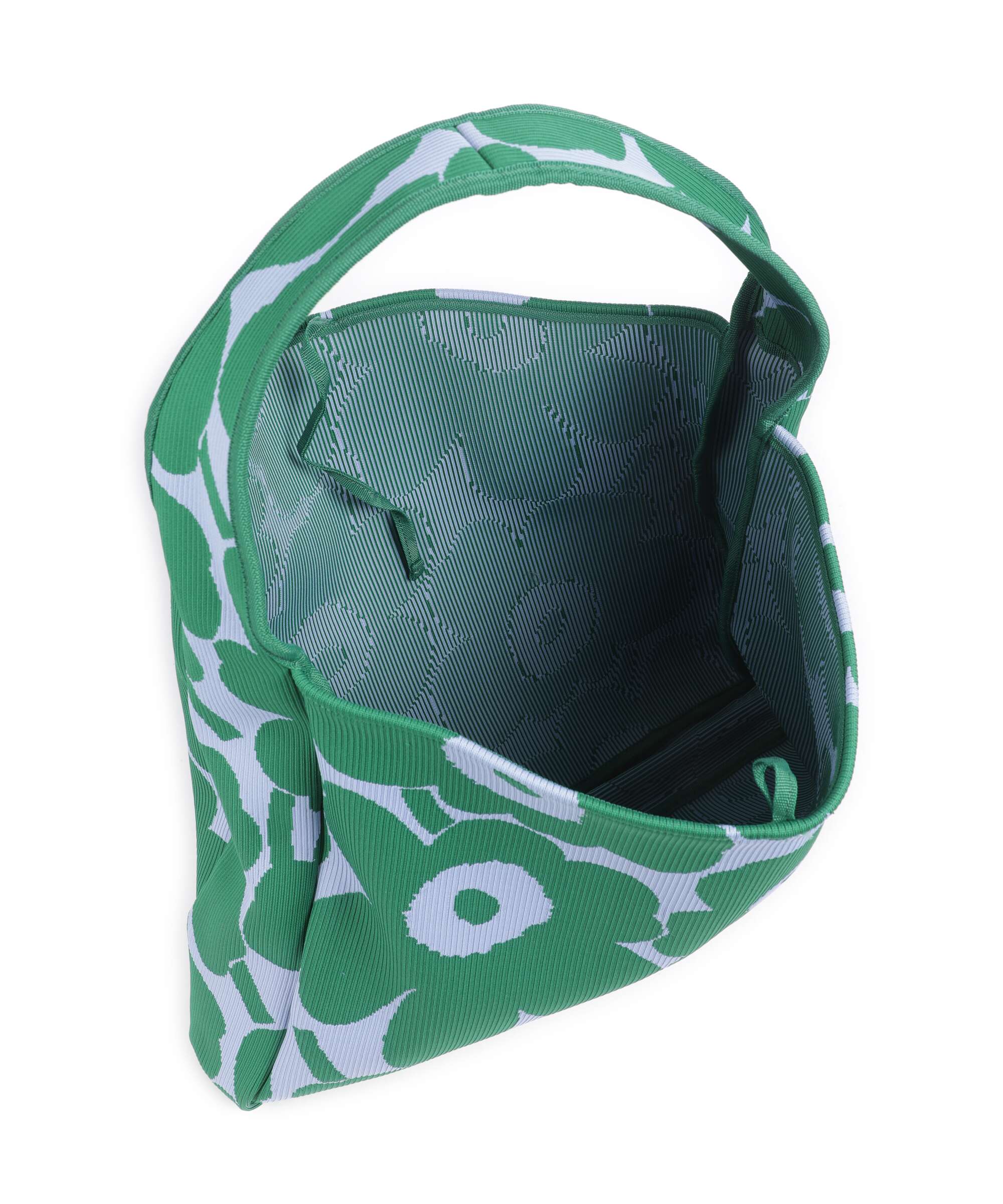 Marimekko Knitted Unikko Hobo bag dark green/blue