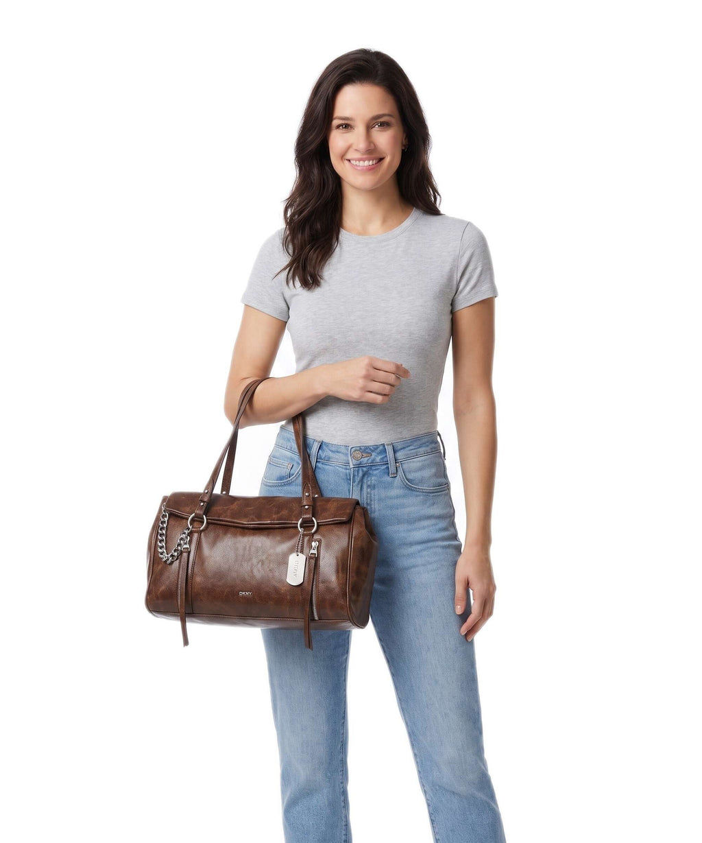 DKNY Skye Medium Shoulder bag walnut