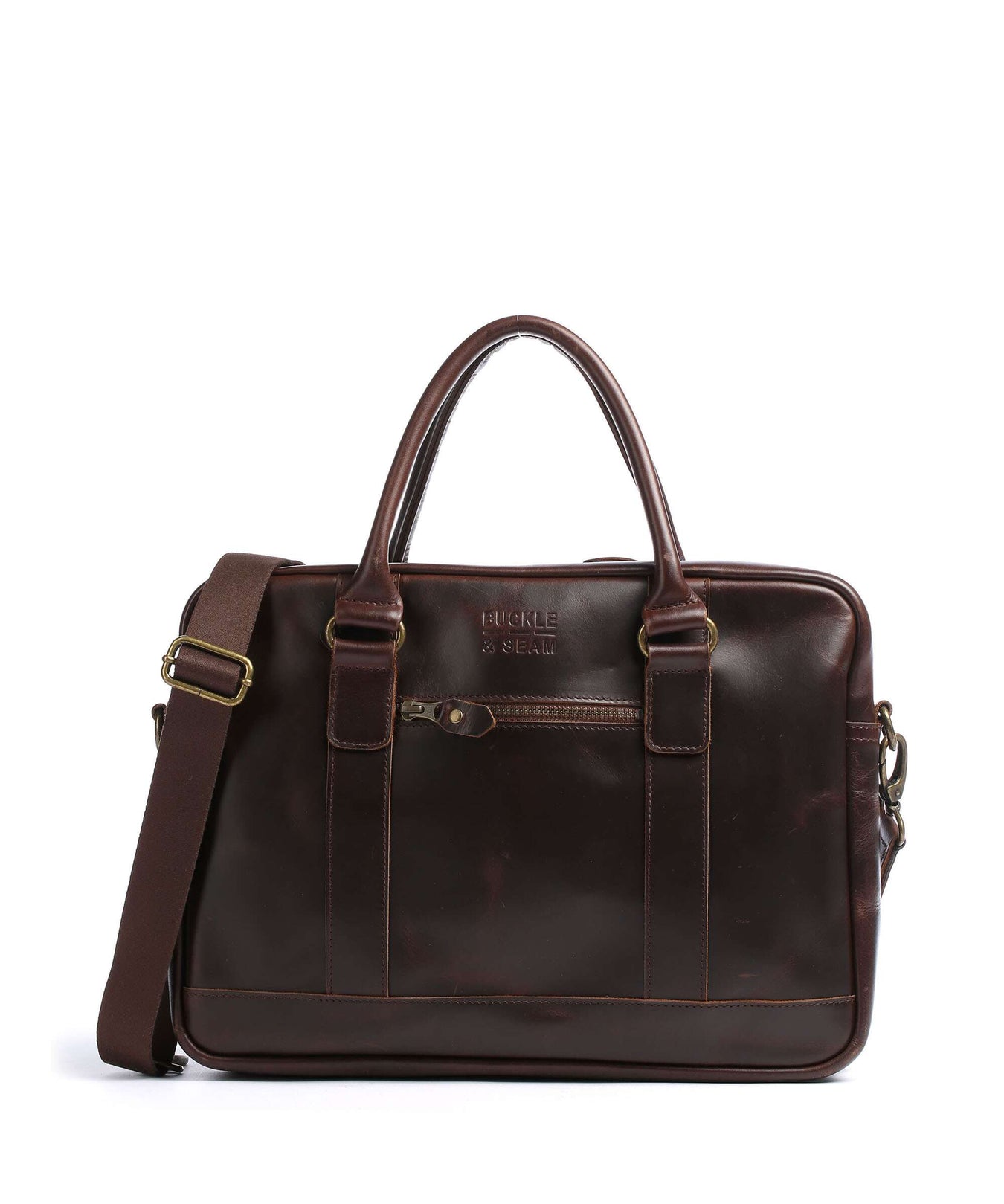 Buckle & Seam Everett Briefcase brown