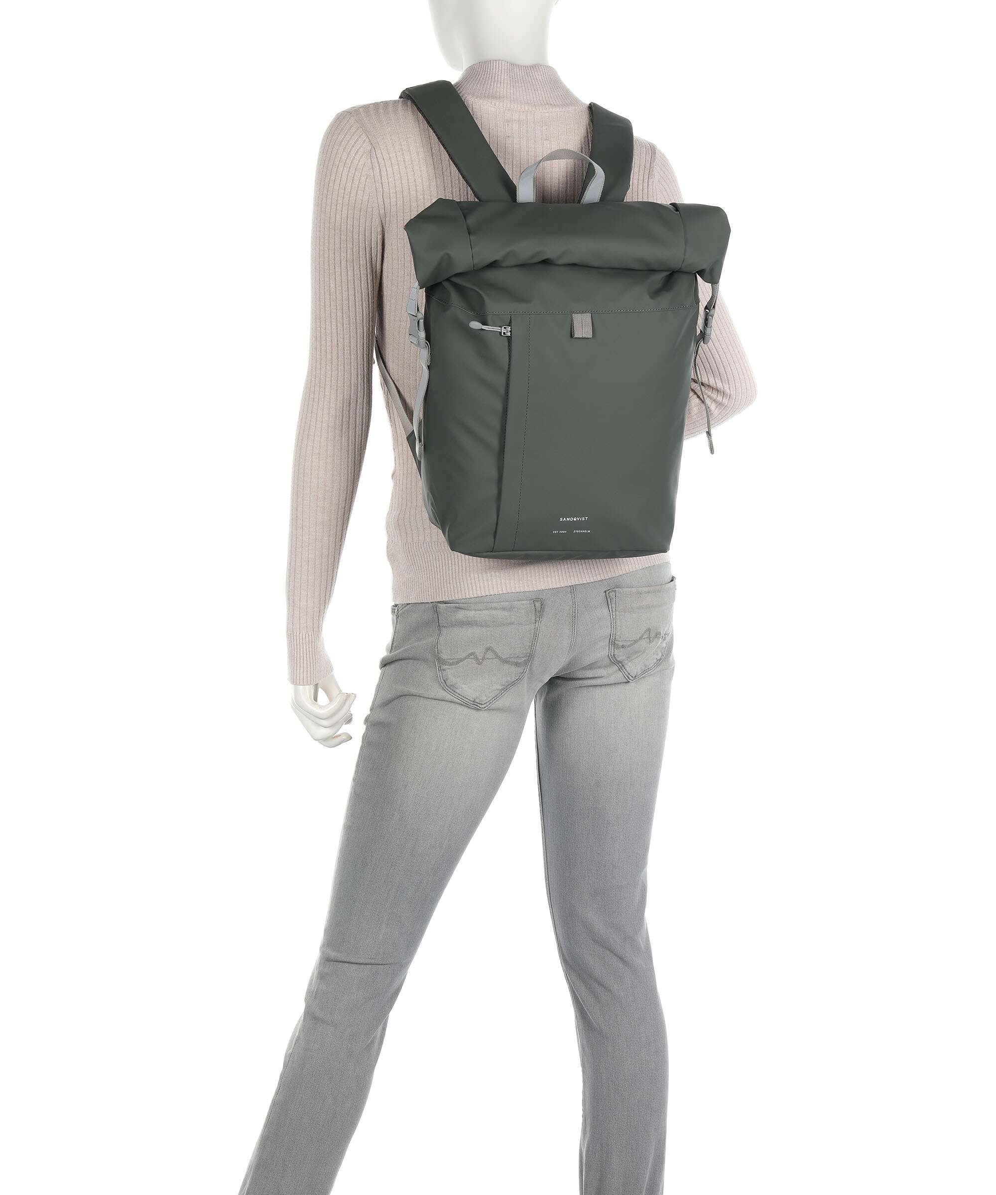 Sandqvist Stream Konrad Rolltop backpack multicolour/dark