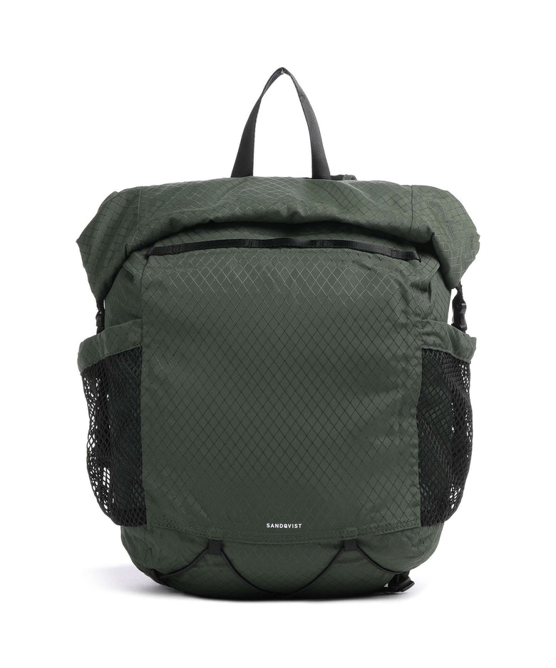 Sandqvist Stream Taped Nils Rolltop backpack dawn green