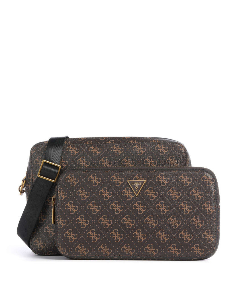 Guess Milano Crossbody bag brown/ochre/burgundy