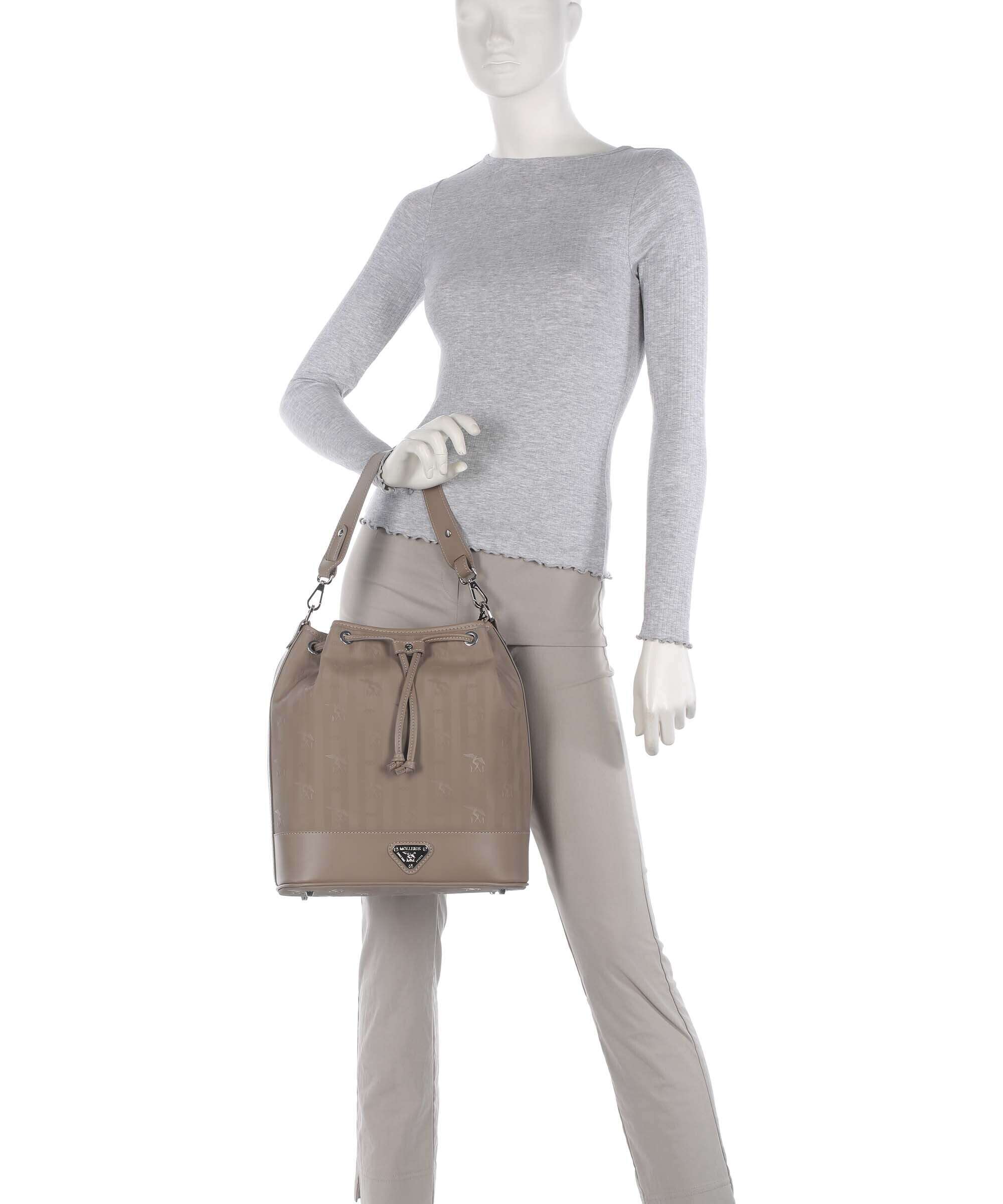 Maison Mollerus Vinerus Niesen Bucket bag taupe