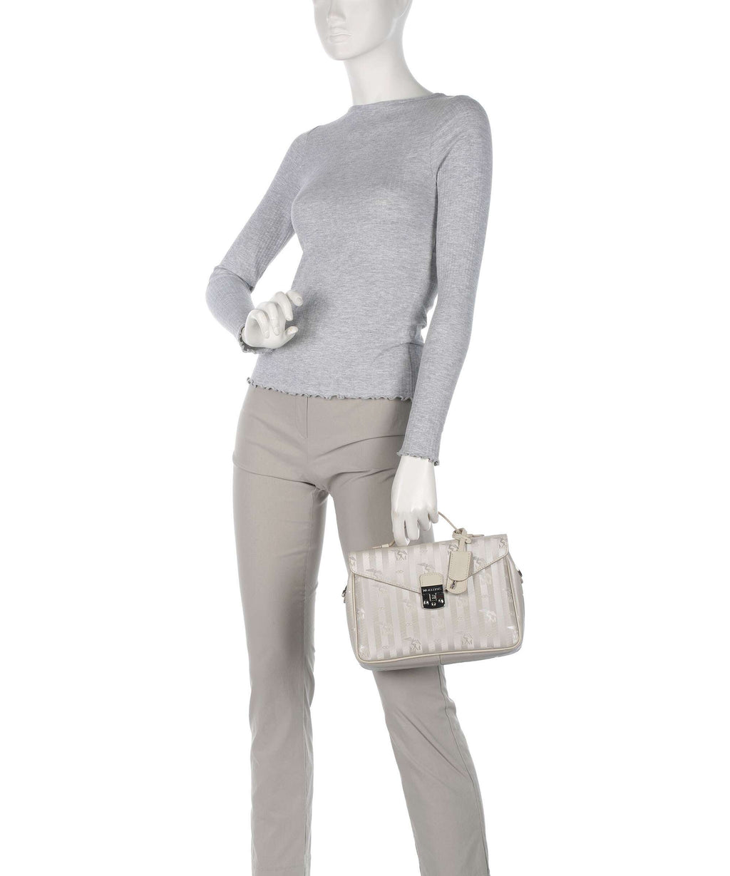 Maison Mollerus Vinerus Marly Handbag metallic silber/perle