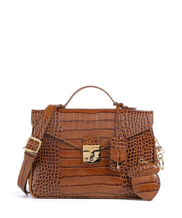 Maison Mollerus Croco Marly Sac à main honey braun