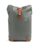 Brooks England Pickwick Cotton Canvas Small Rolltop backpack sage green/honey details