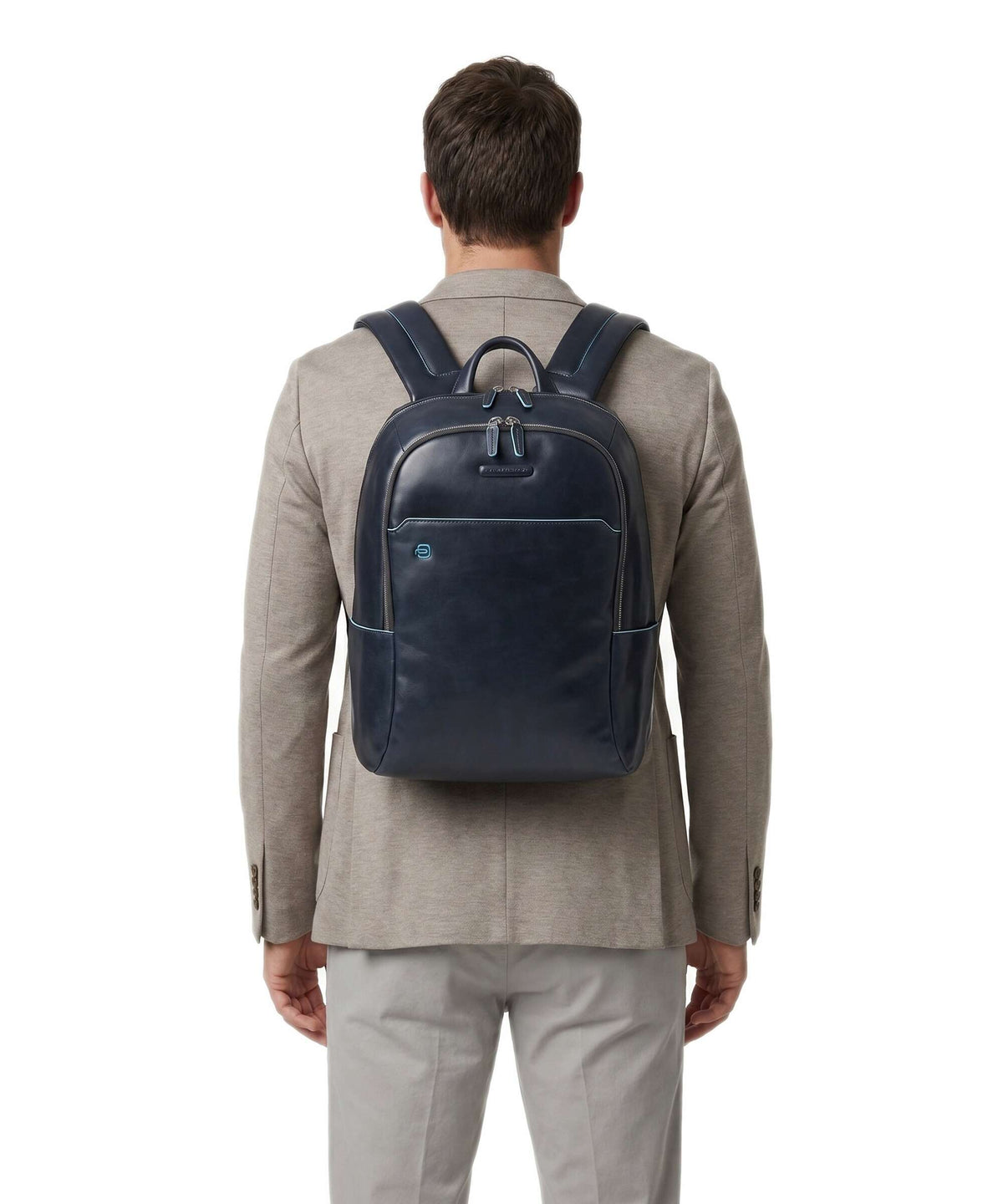 Piquadro Blue Square Laptop backpack blu