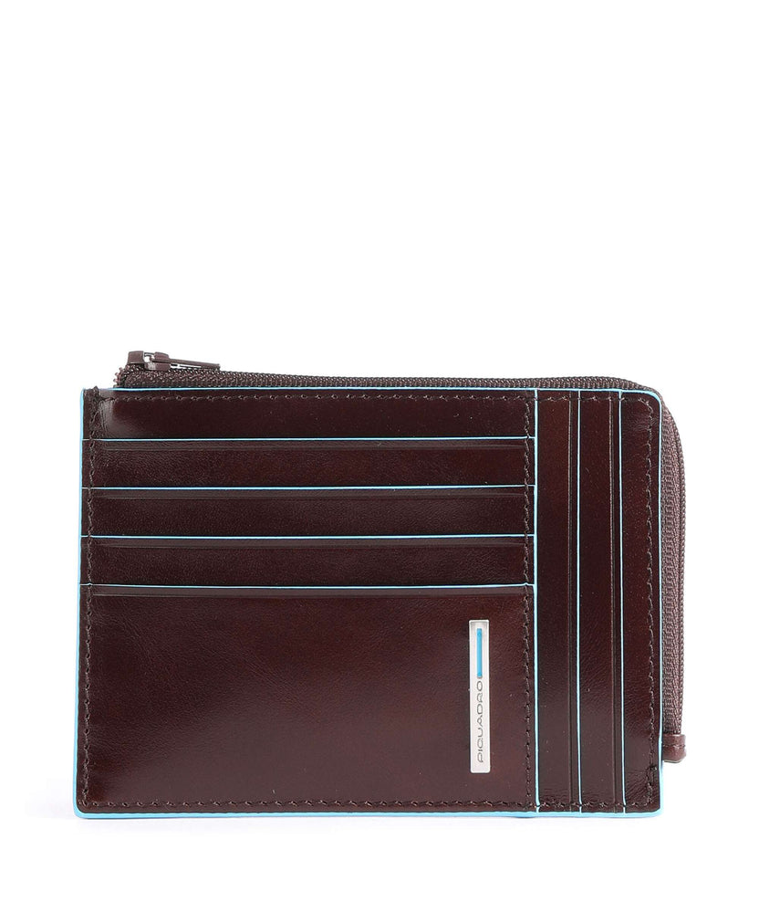 Piquadro Blue Square RFID Credit card holder mahogany