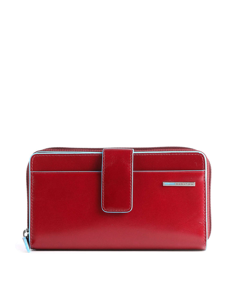 Piquadro Blue Square Wallet red