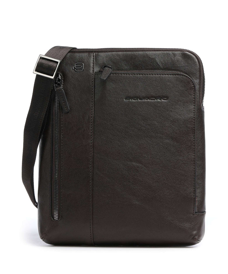 Piquadro Black Square Crossbody bag testa di moro