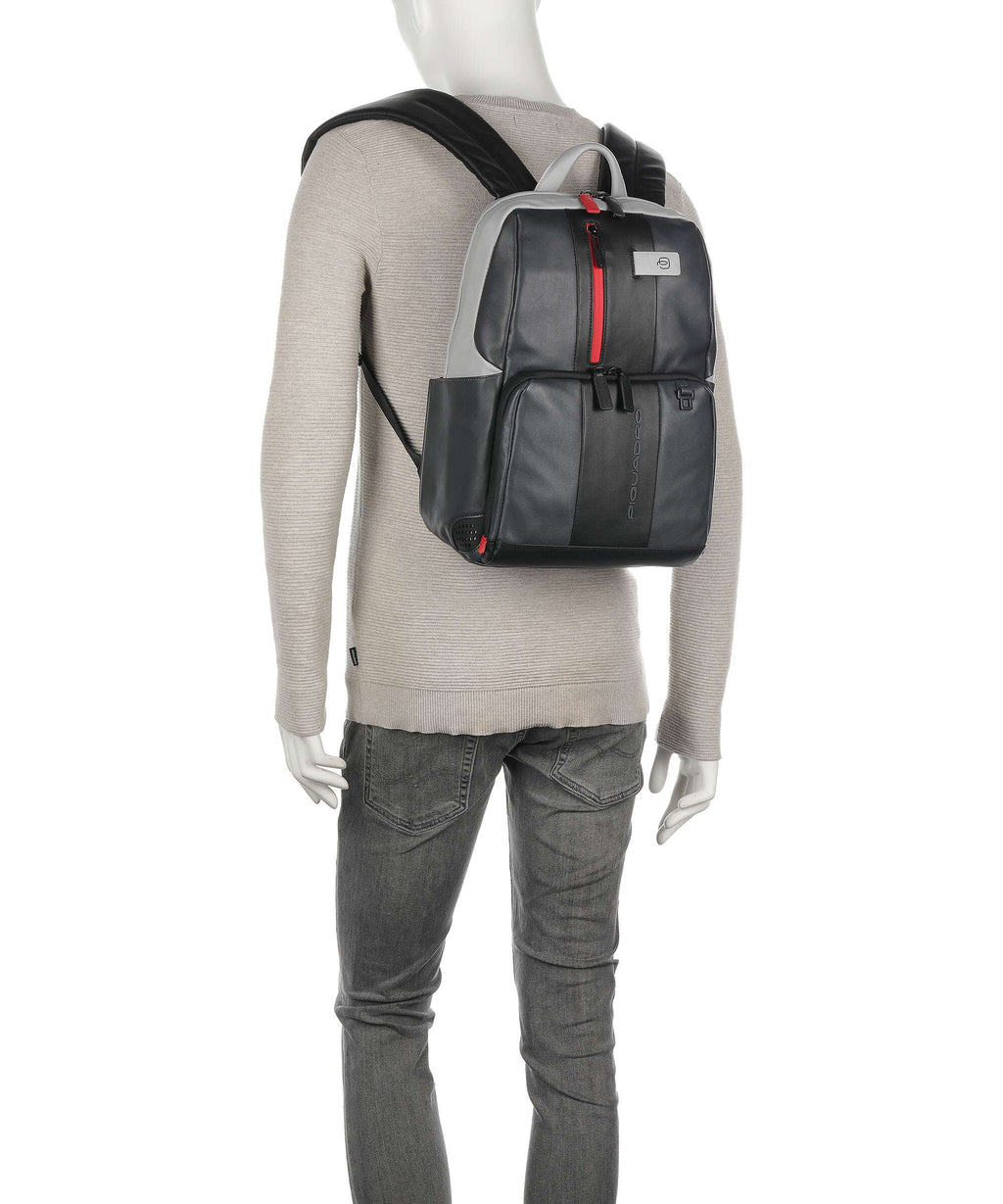 Piquadro Urban Laptop backpack grau/schwarz