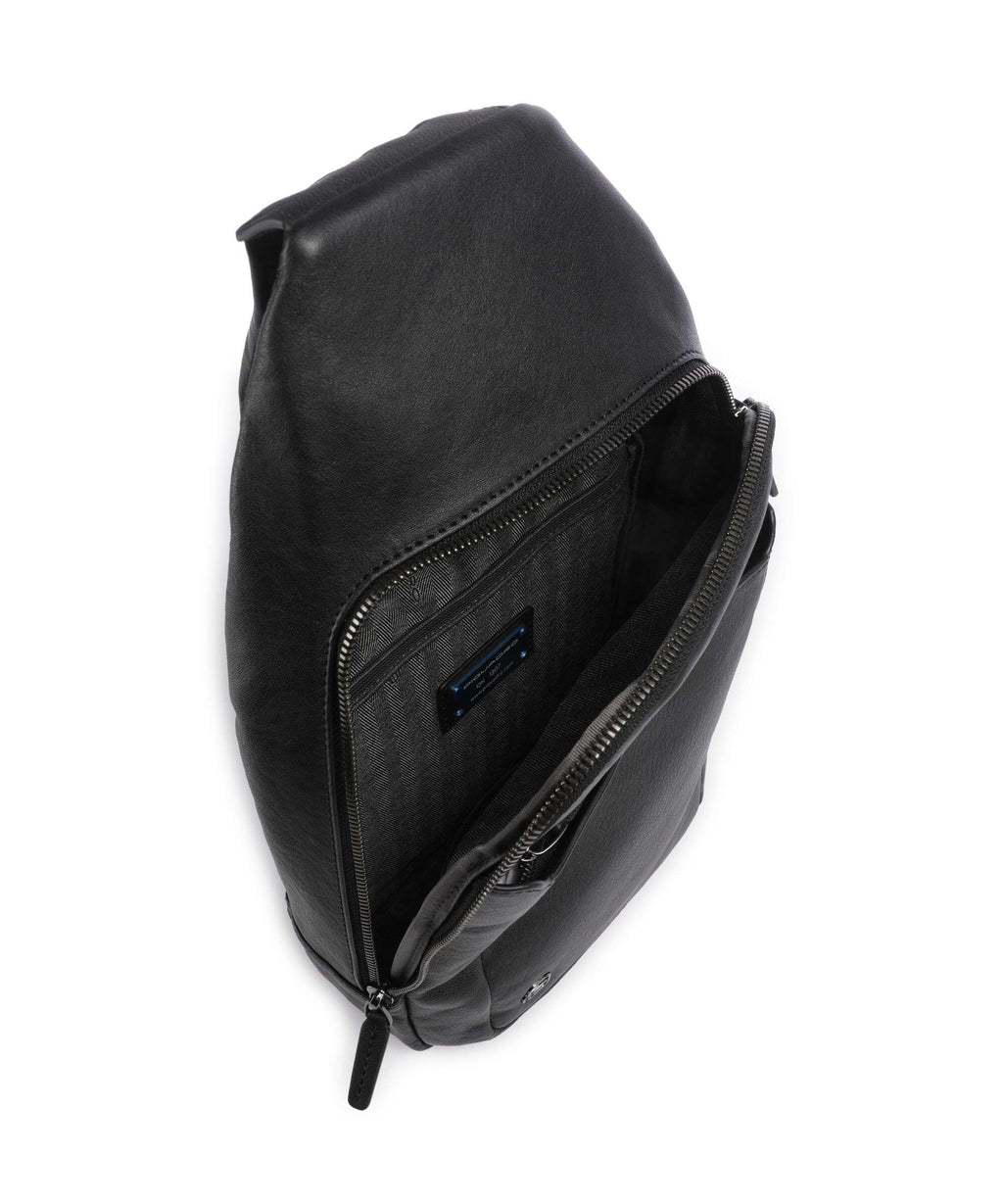 Piquadro Black Square Sling bag nero