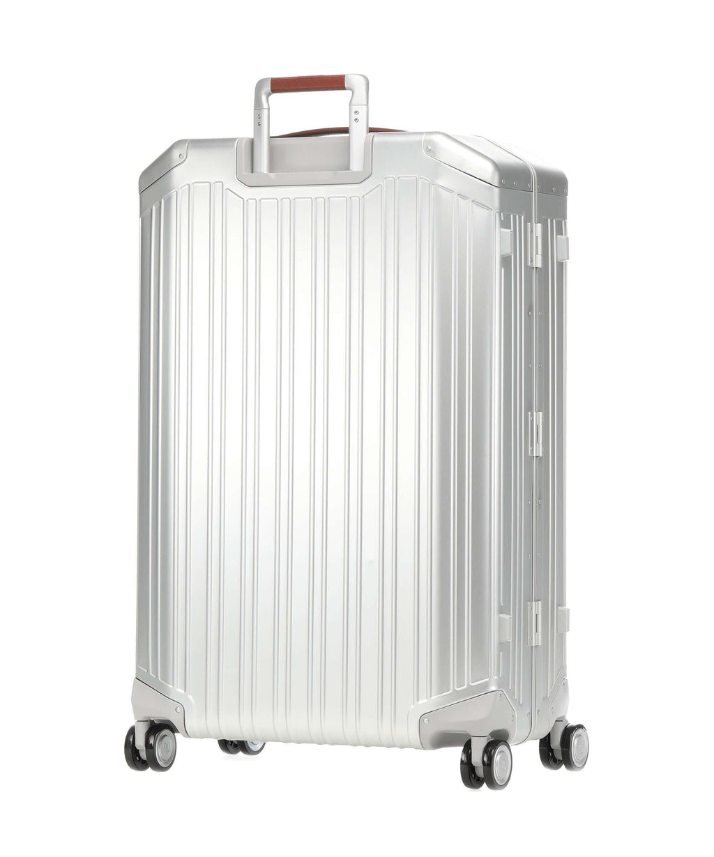 Piquadro Alu Spinner (4 wheels) grey/hide