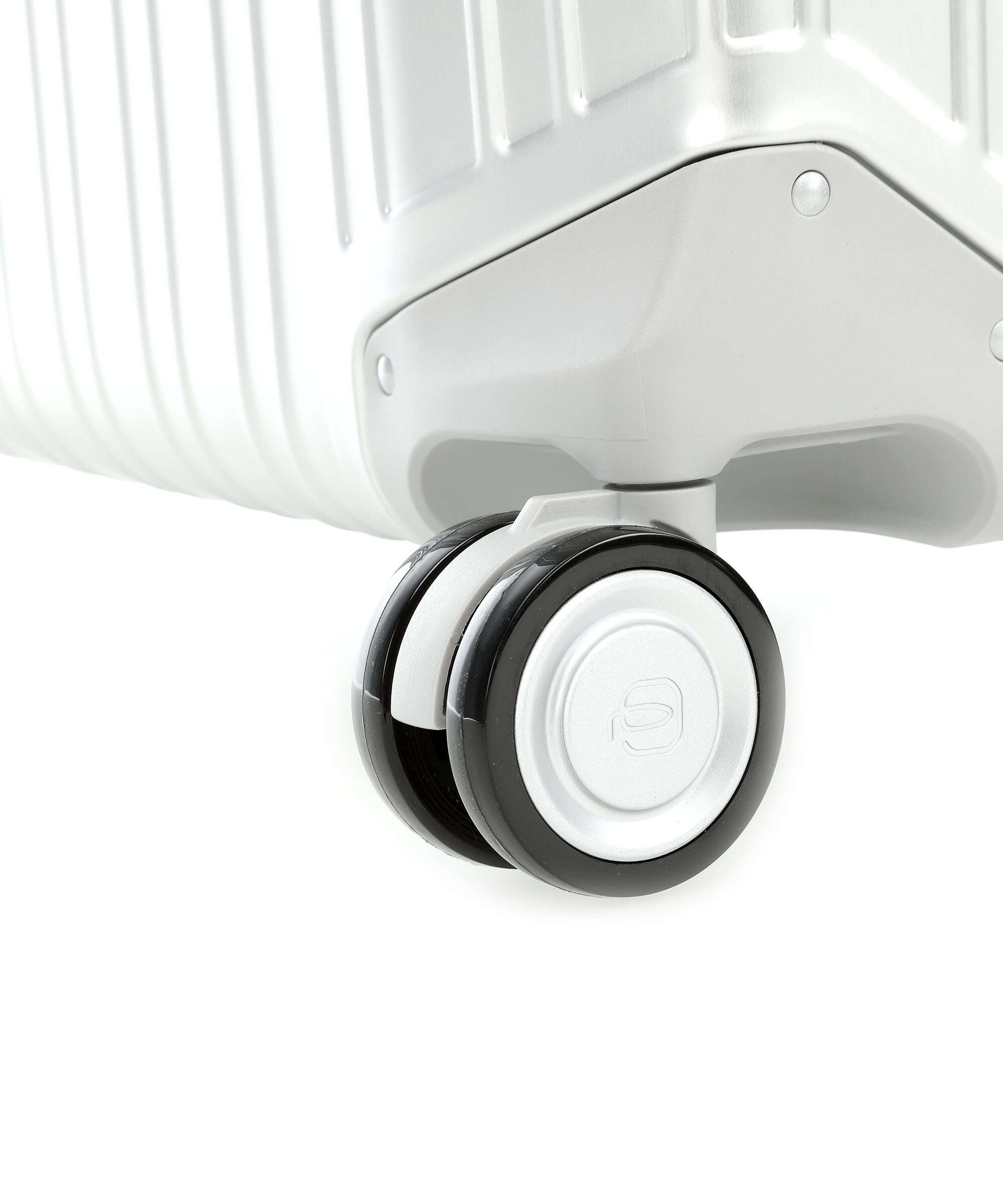 Piquadro Alu Spinner (4 wheels) grey/hide