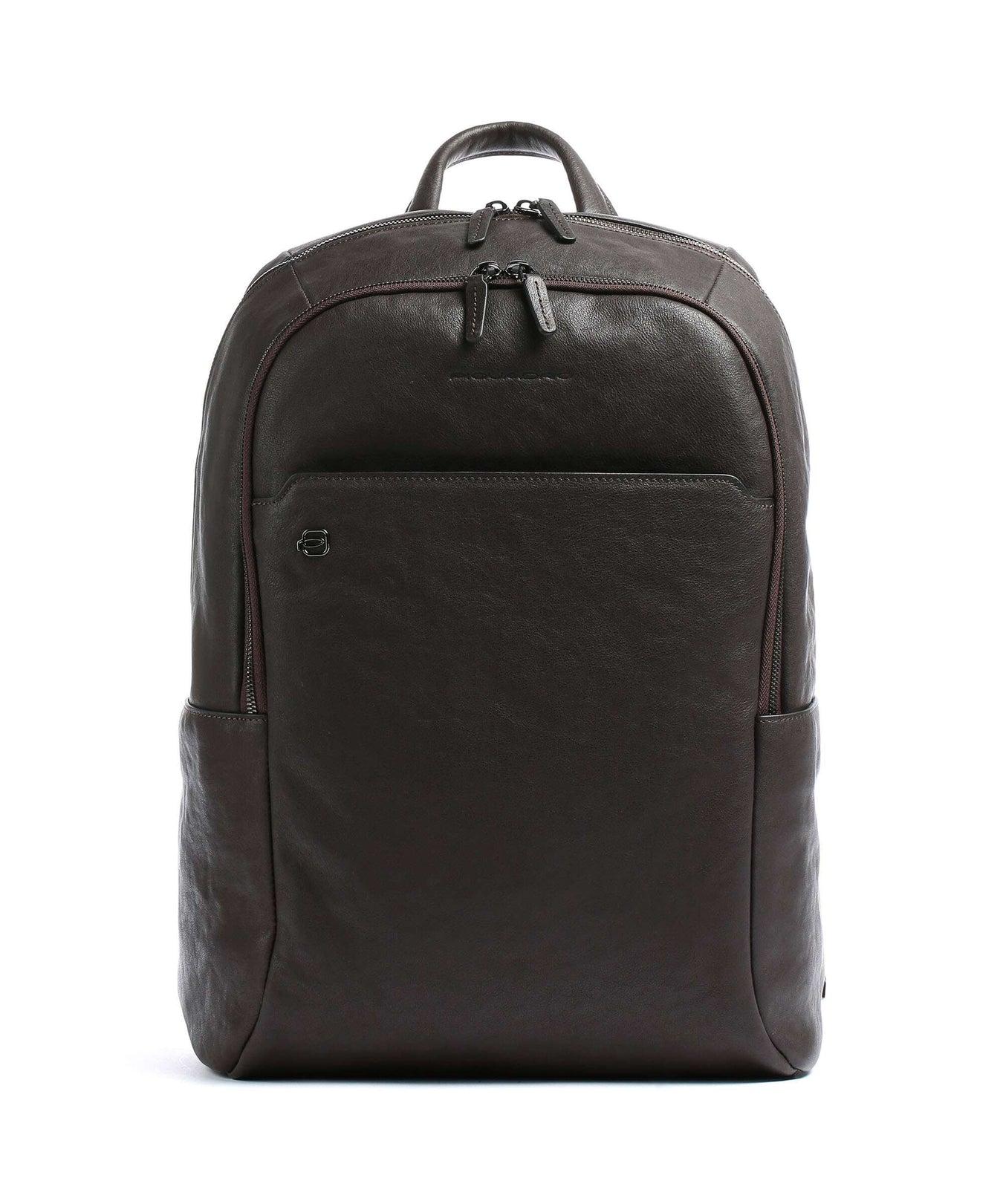 Piquadro Black Square Laptop backpack dark brown