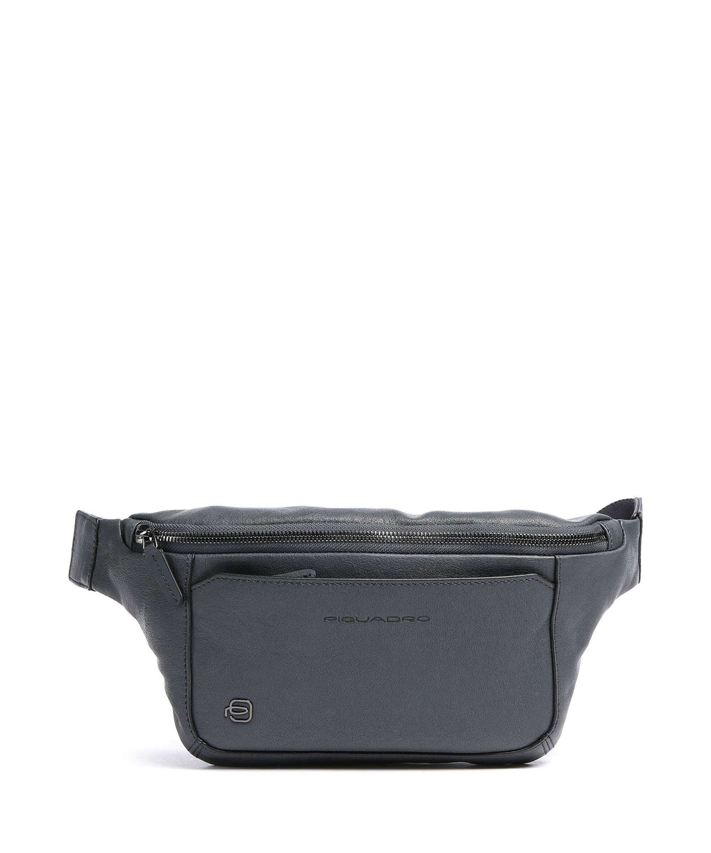 Piquadro Black Square Fanny pack blue ocean