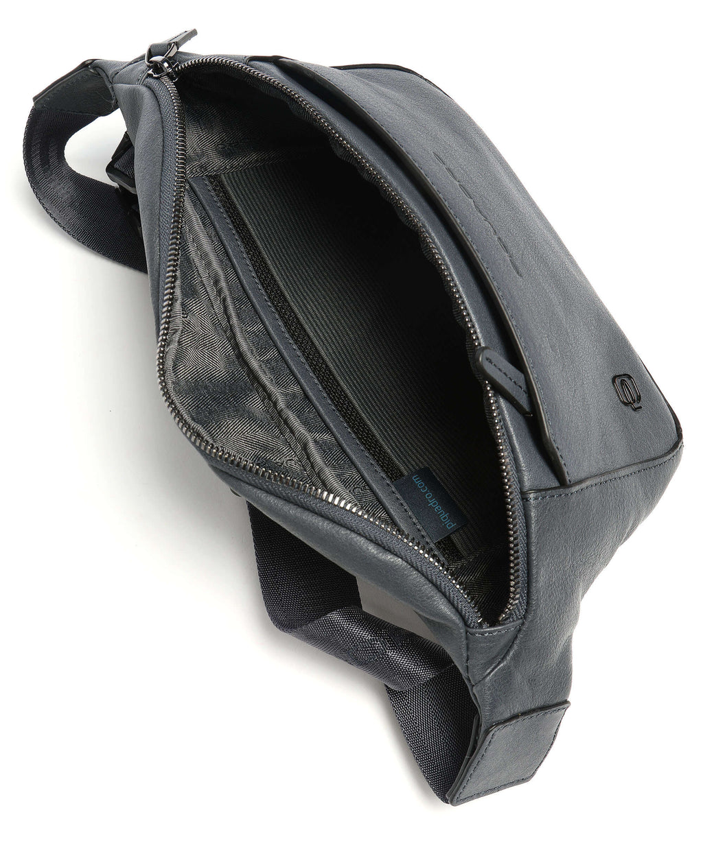 Piquadro Black Square Fanny pack blue ocean