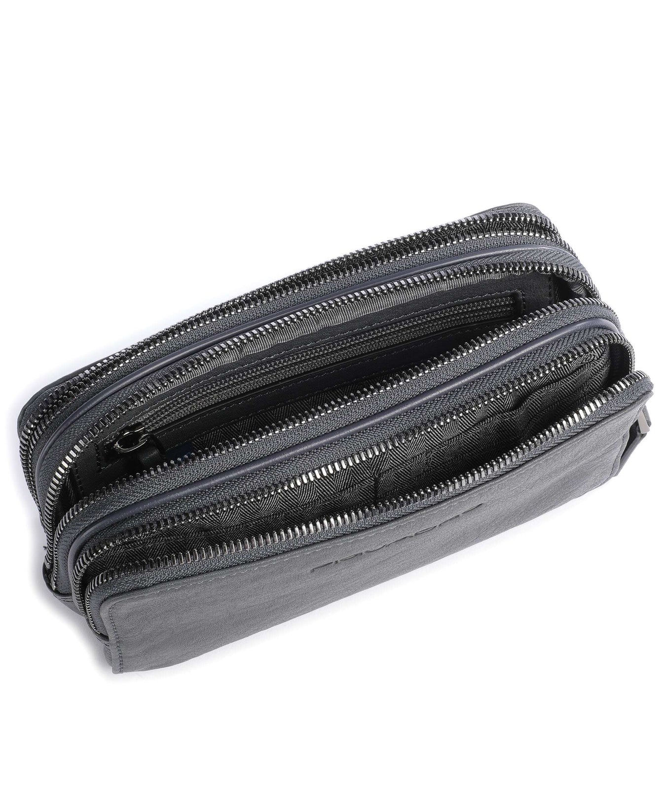 Piquadro Black Square Wristlet blue ocean