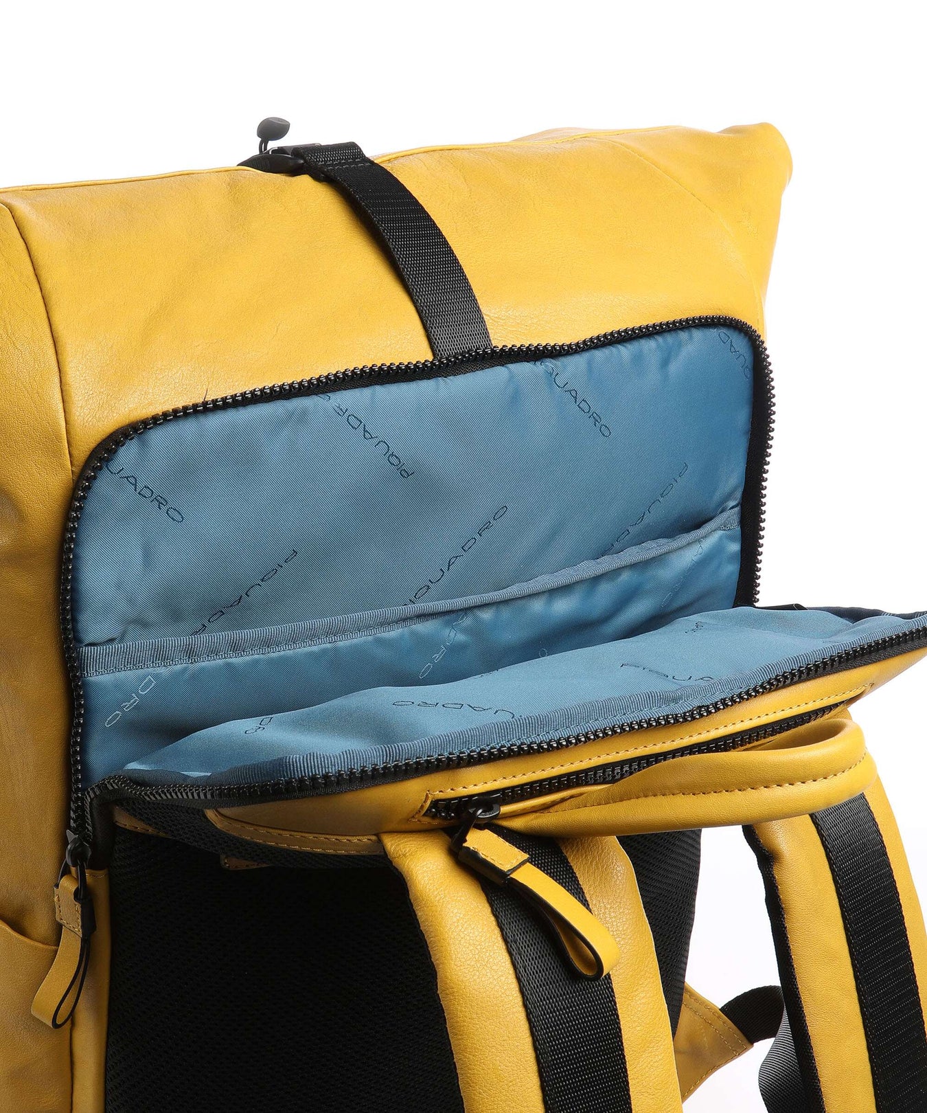 Piquadro Harper RFID Rolltop backpack yellow