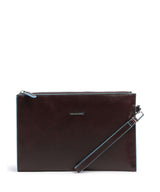 Piquadro Blue Square Sac de poignet mahogany