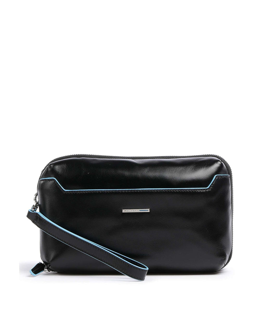 Piquadro Blue Square Wristlet black