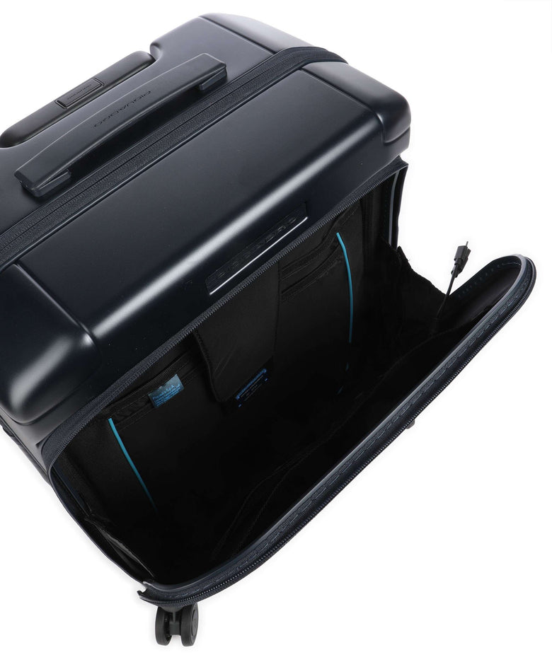 Piquadro PQLM Spinner (4 wheels) mat blue