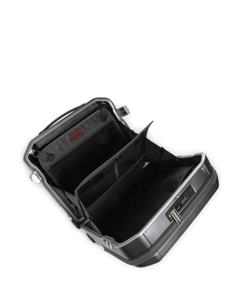 Piquadro PQ-LM Rolling briefcase nero/cuoio