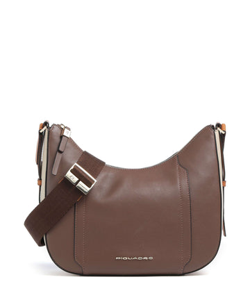 Piquadro W92 Sac bandoulière marrone/beige