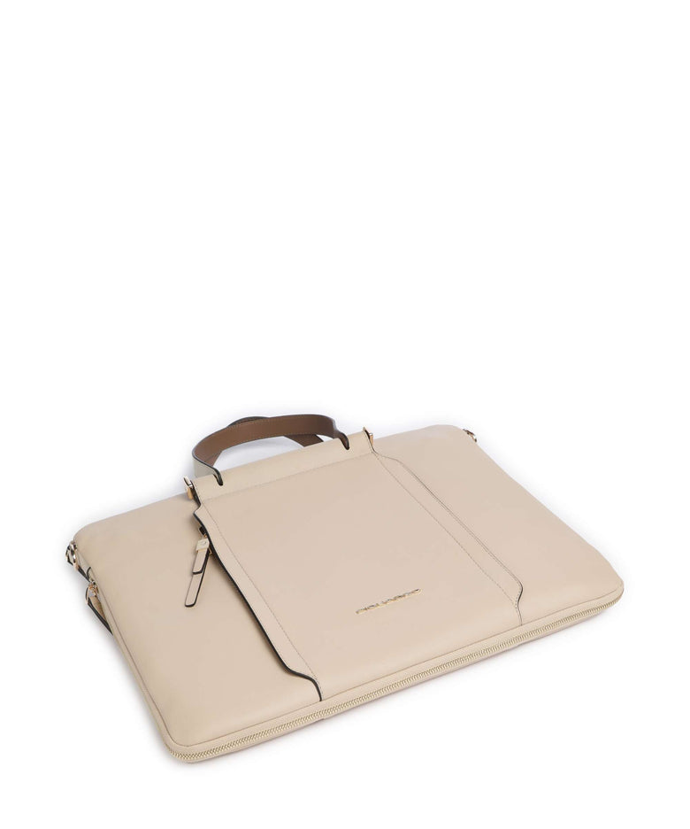 Piquadro W92T Briefcase beige/cuoio