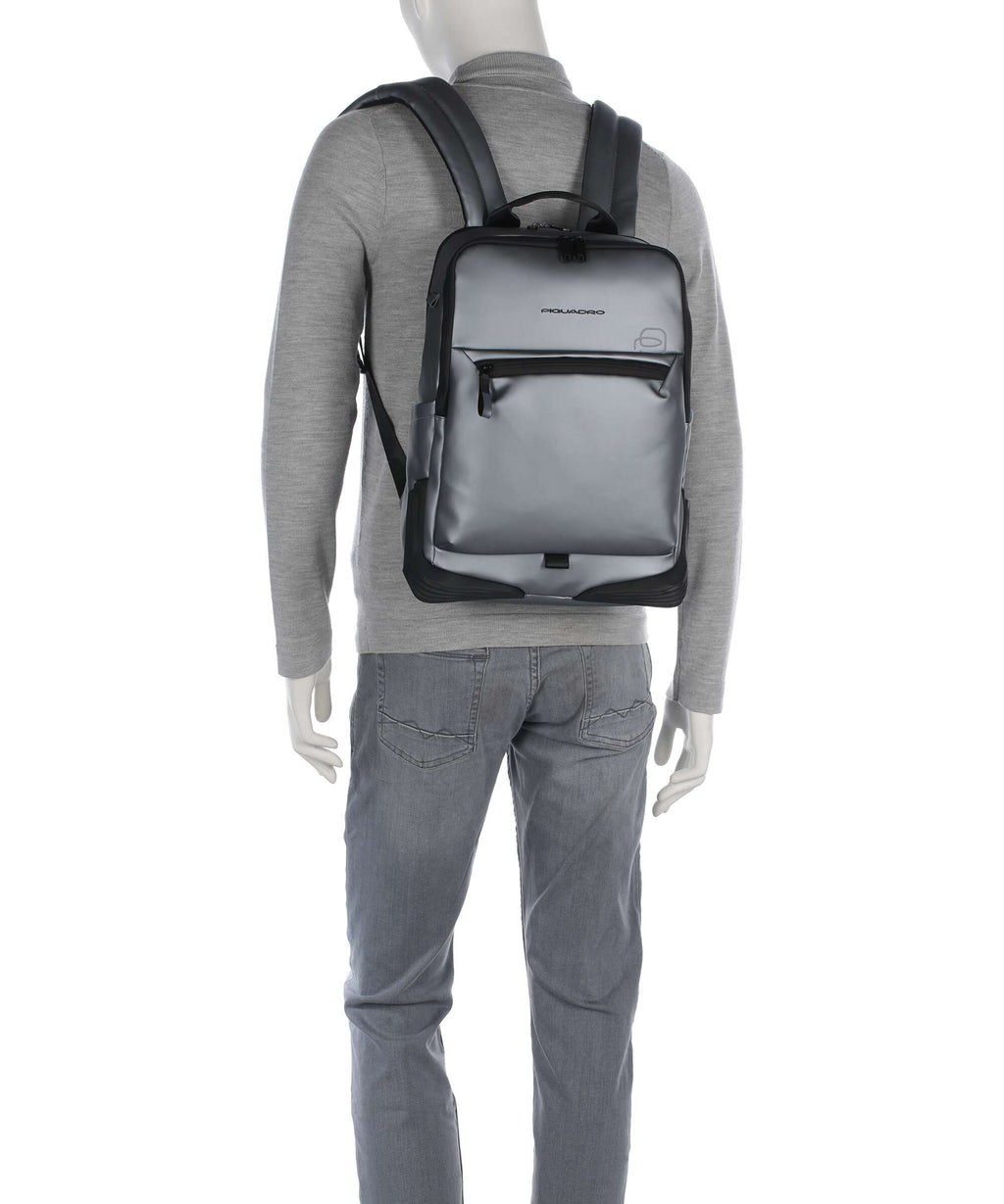 Piquadro Corner 2.0 Backpack metal grey
