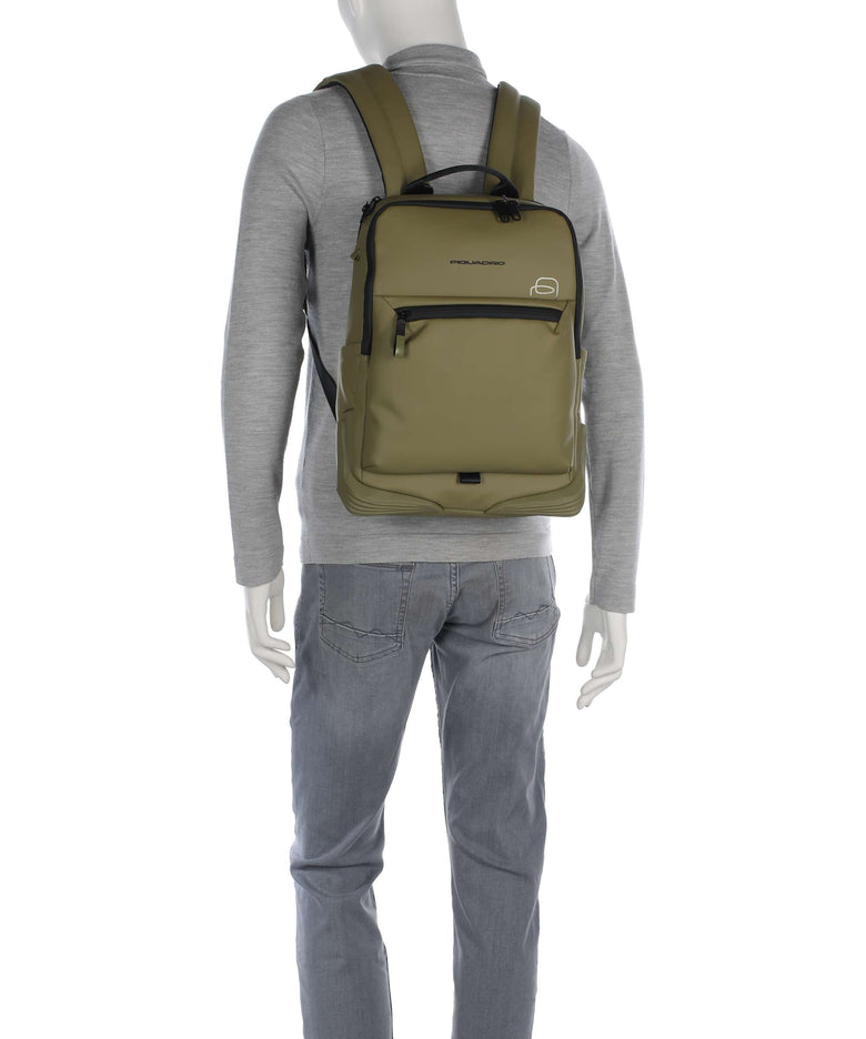 Piquadro Corner 2.0 Backpack light green