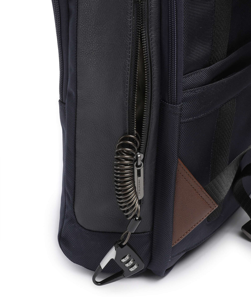 Piquadro Brief 2 Backpack blue/cognac