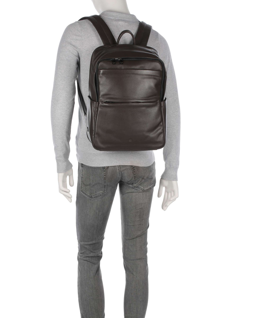 DuDu Bags Sydney Laptop backpack coffee brown