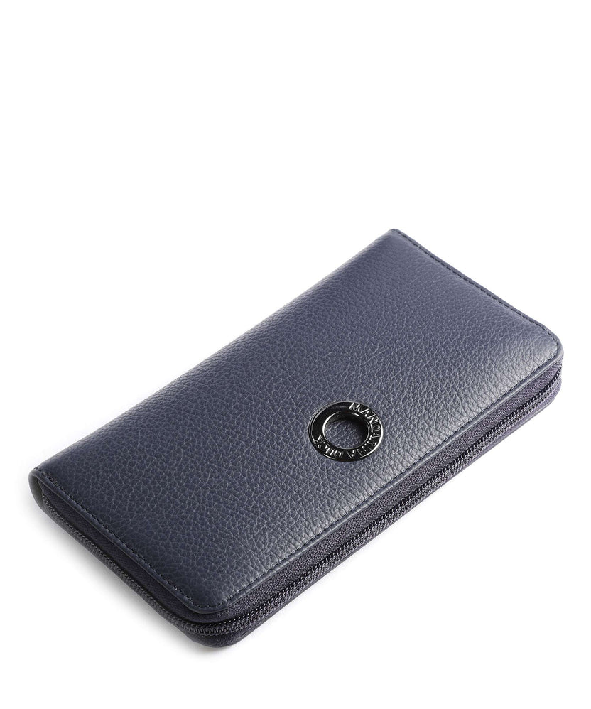 Mandarina Duck Mellow Leather Wallet dress blue
