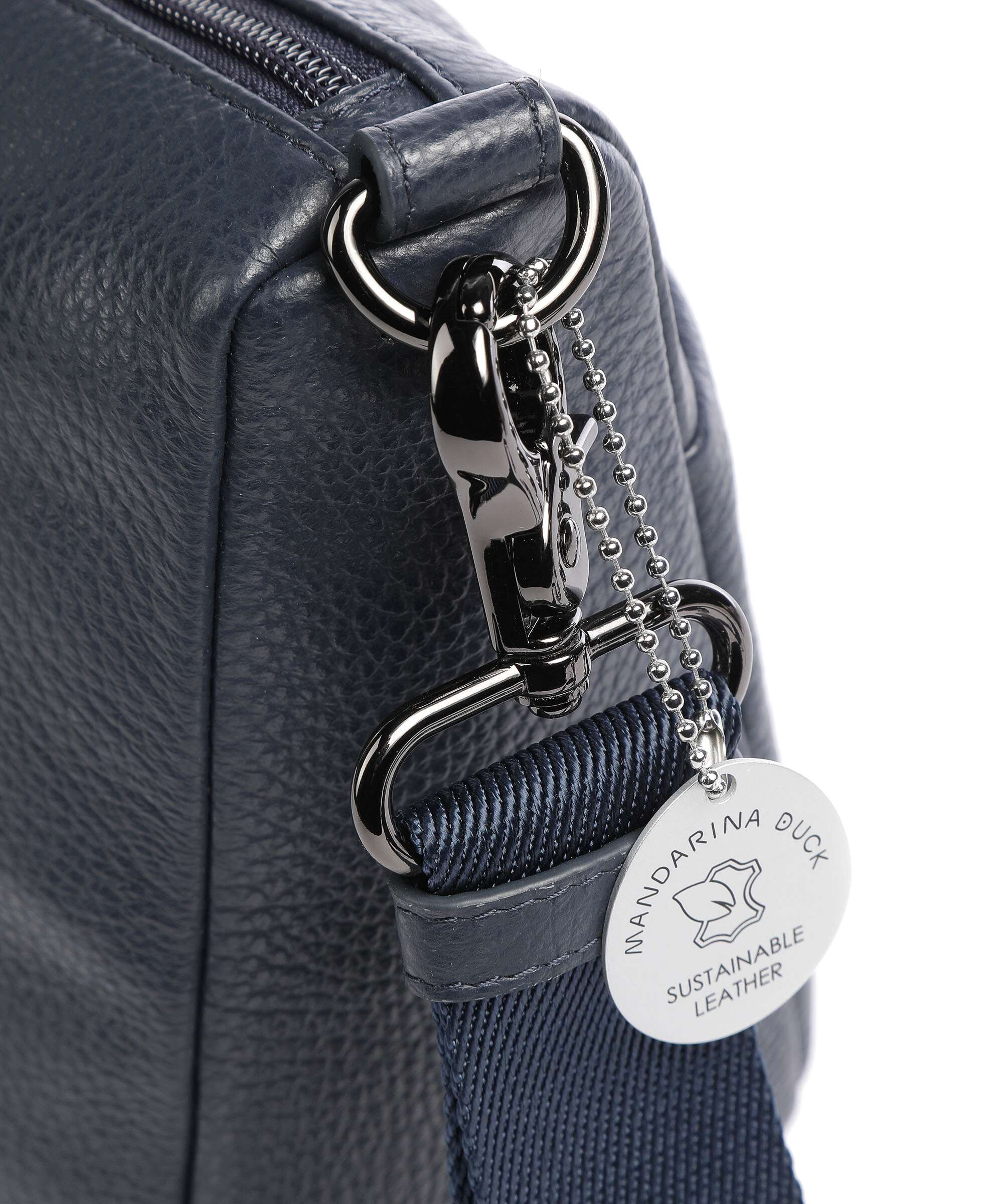 Mandarina Duck Mellow Leather Crossbody bag dress blue